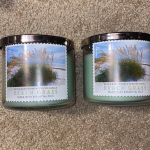 Bath Body Works beach grass candles‎ 2x